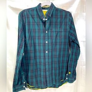 Descendants of Thieves Men's Green Plaid Shirt, Limited Edition, L